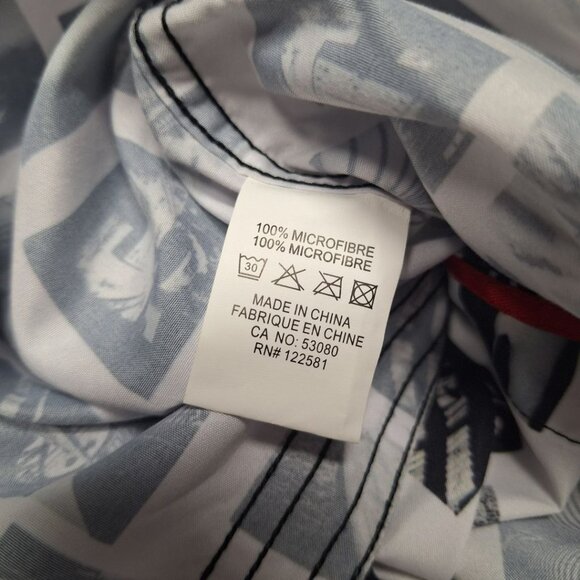 Sugar Sweet Shirt Photos Black White Button Down Collared Mens 2XL - Picture 7 of 9